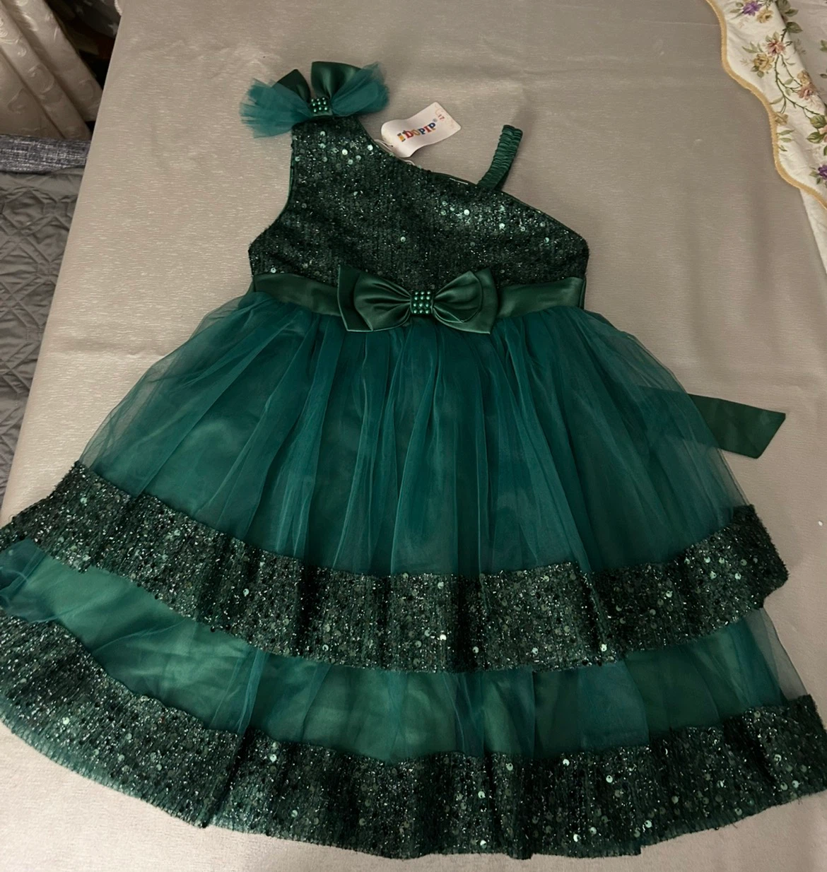 Green Sequin Party Dress - photo 2