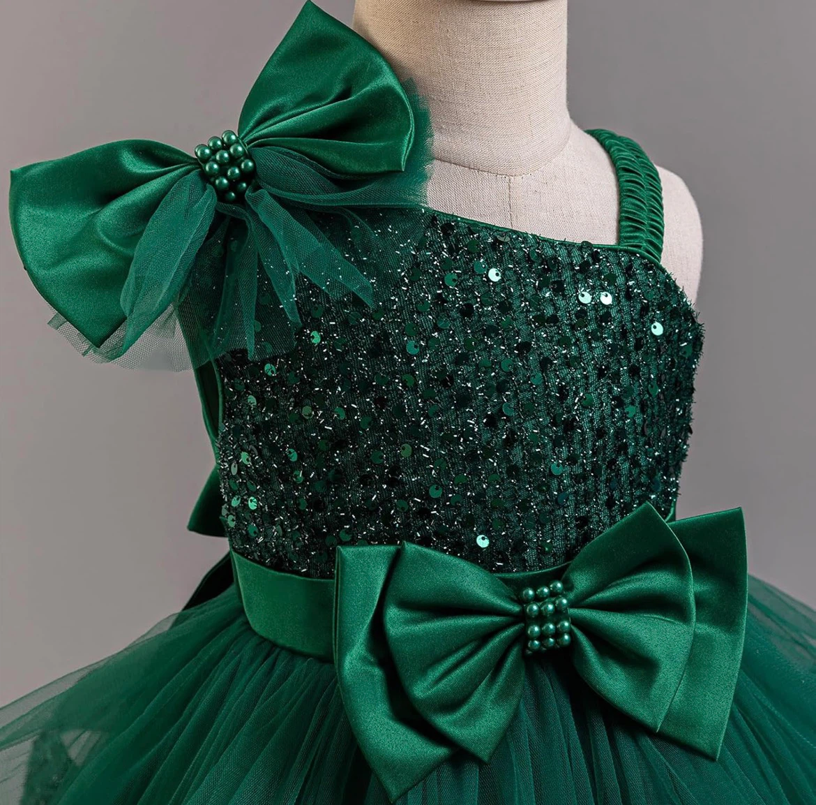 Green Sequin Party Dress - photo 3