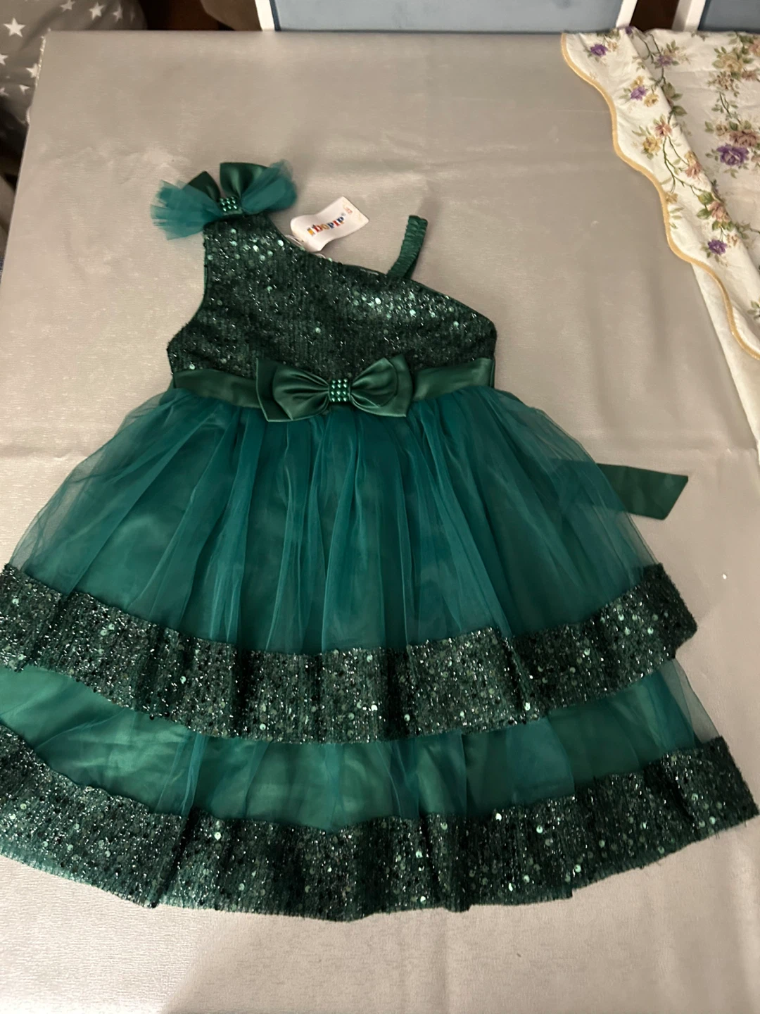 Green Sequin Party Dress - photo 5