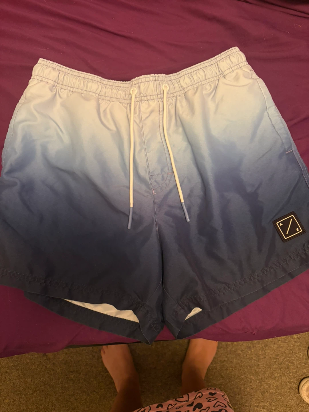 American Eagle Swim Shorts - Blue Ombre - Size M