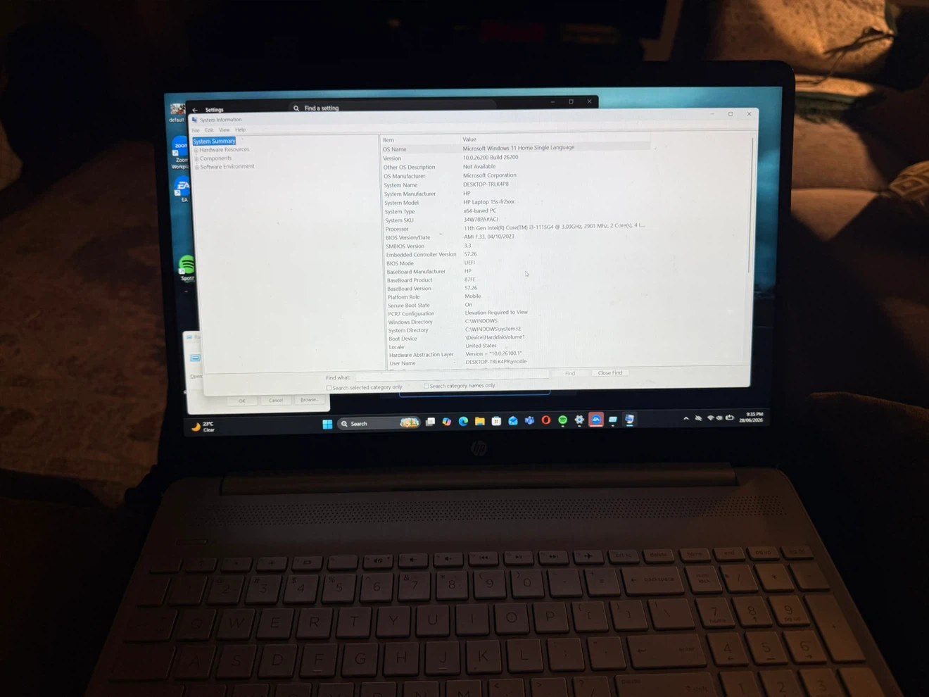 HP Laptop 15s – 11th Gen Intel Core i3 – Excellent Condition - photo 3