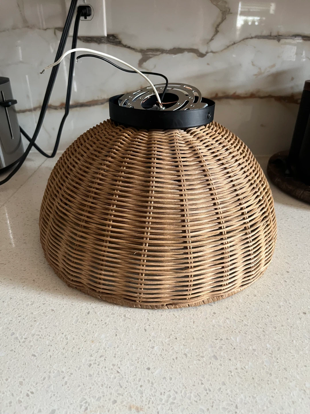 Wicker Pendant Light Fixture - photo 2