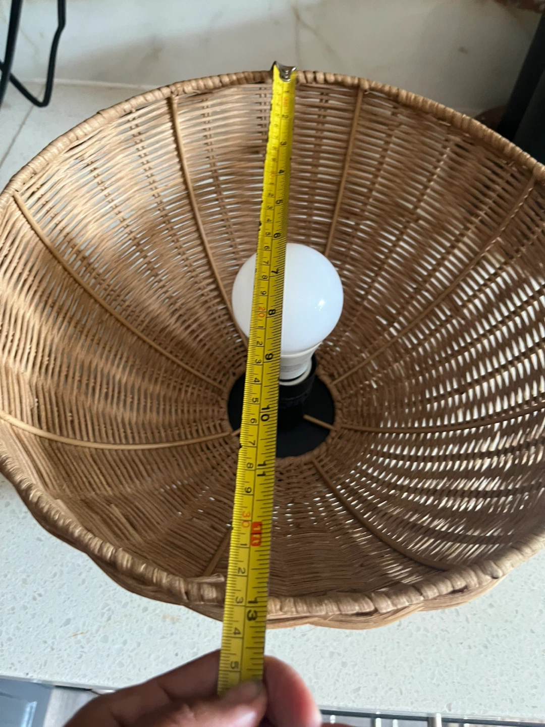 Wicker Pendant Light Fixture - photo 5