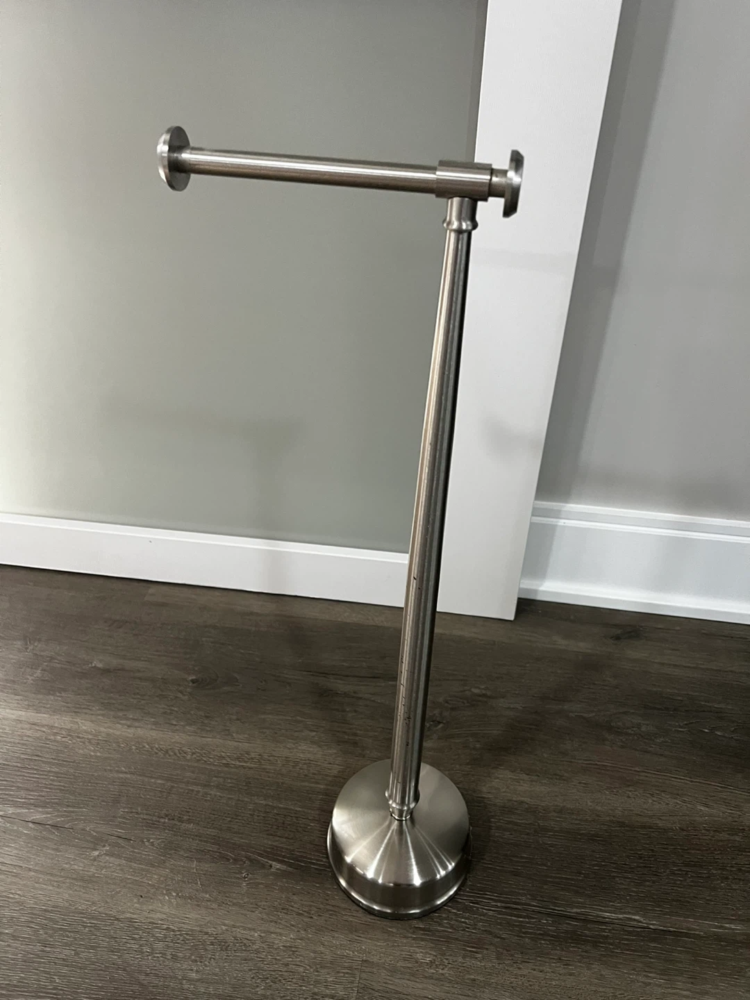 Brushed Nickel Toilet Paper Stand