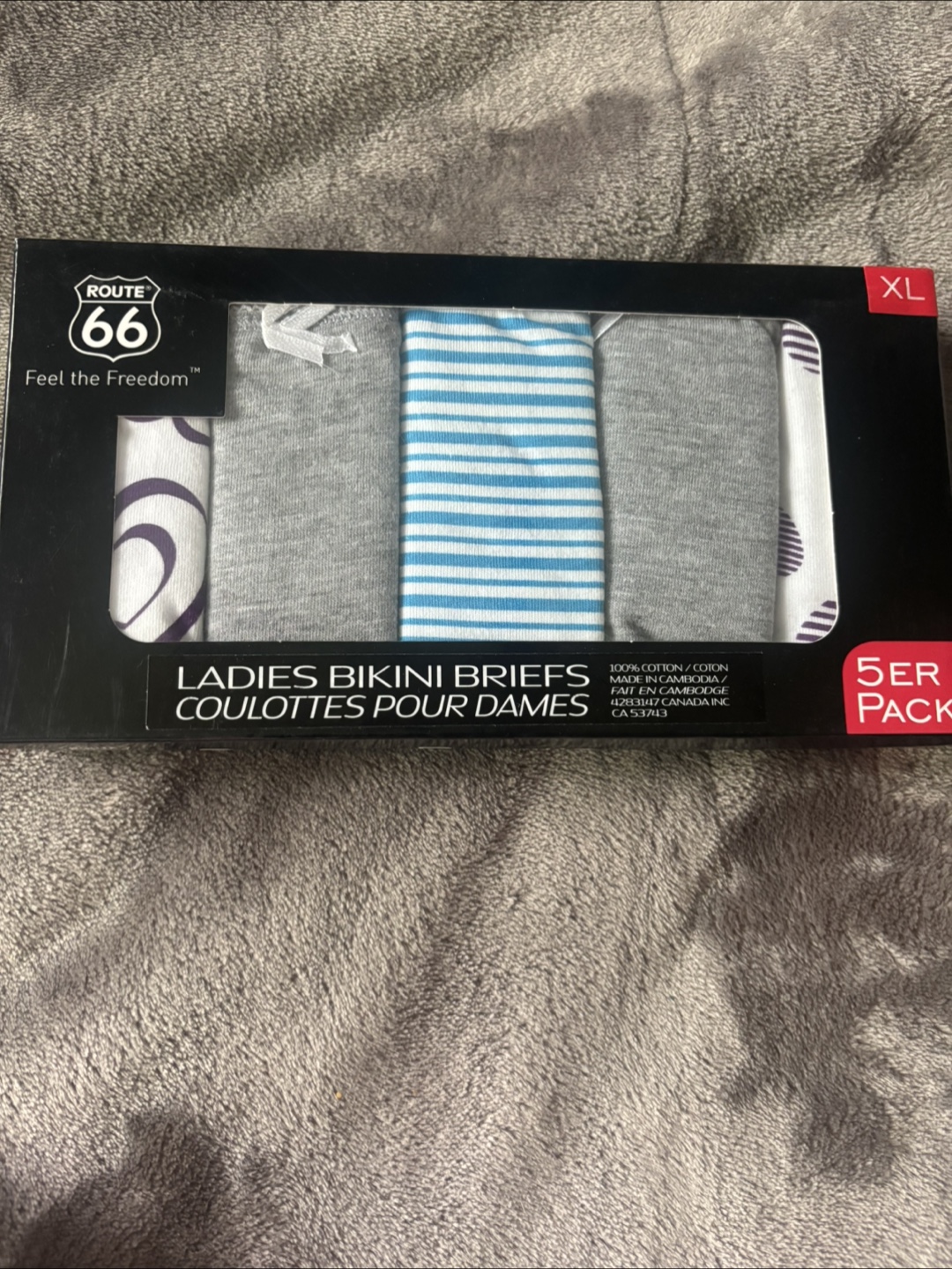 Ladies Bikini Briefs - 5 Pack - XL