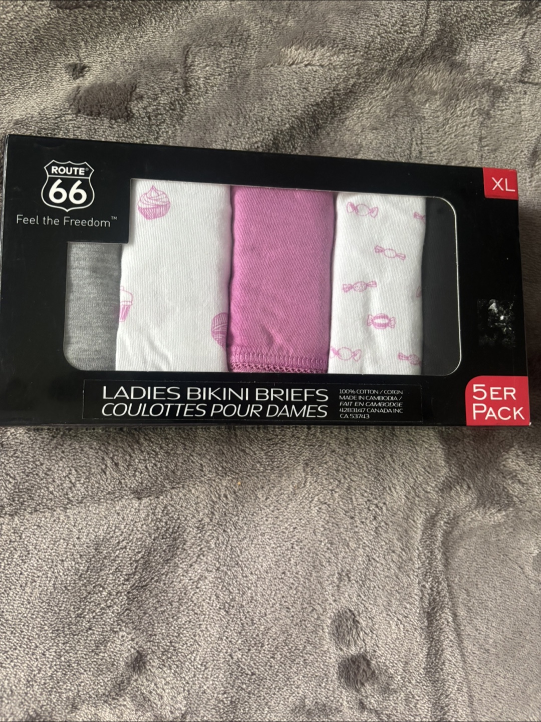 Ladies Bikini Briefs - 5 Pack - XL