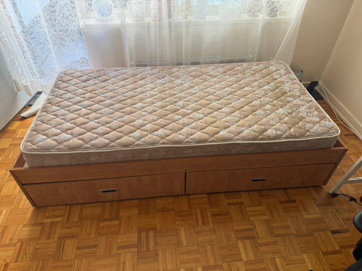 Bed Frame with Storage Drawers - photo 3
