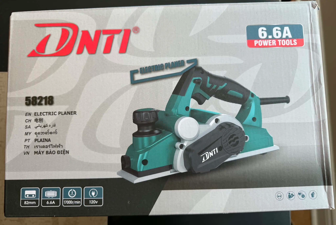 DNTi 6.6A Electric Handheld Planer 17000rpm - Model 58218