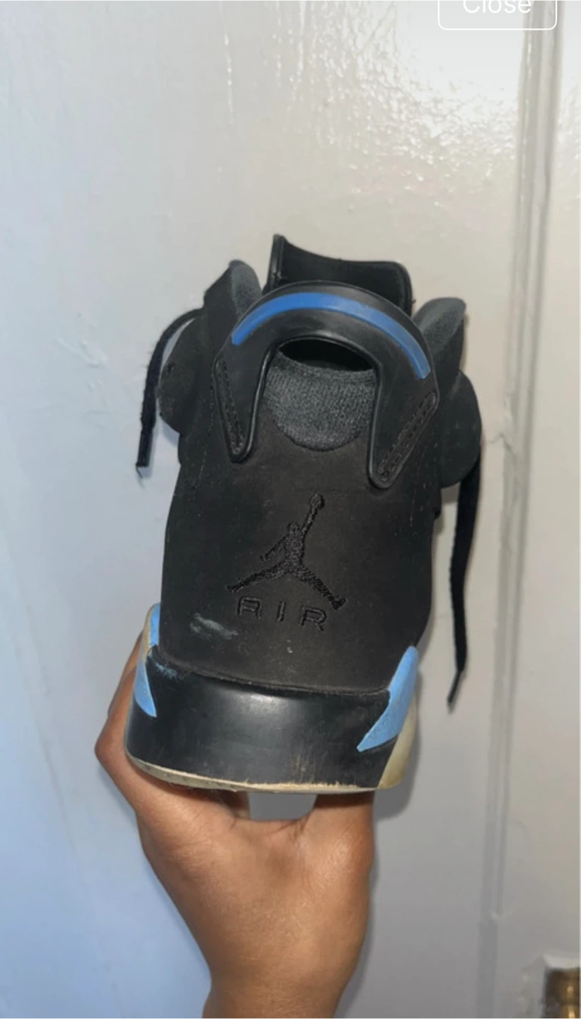 Jordan 6 UNC decent messed up laces - photo 2