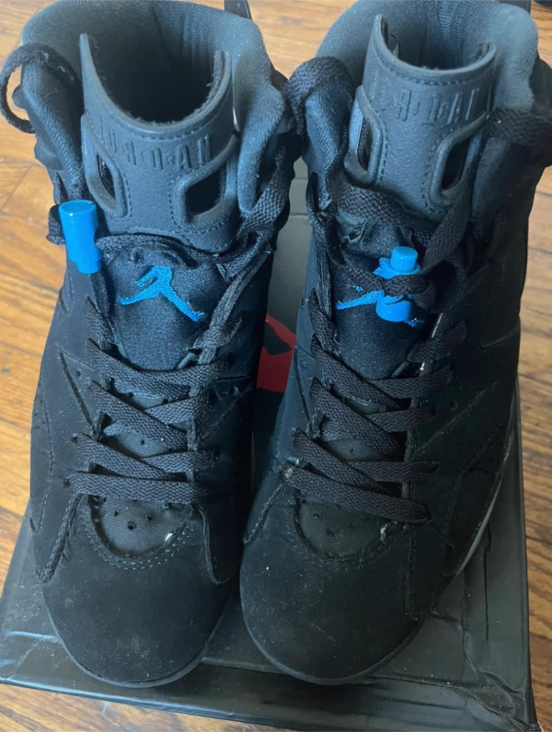 Jordan 6 UNC decent messed up laces - photo 5