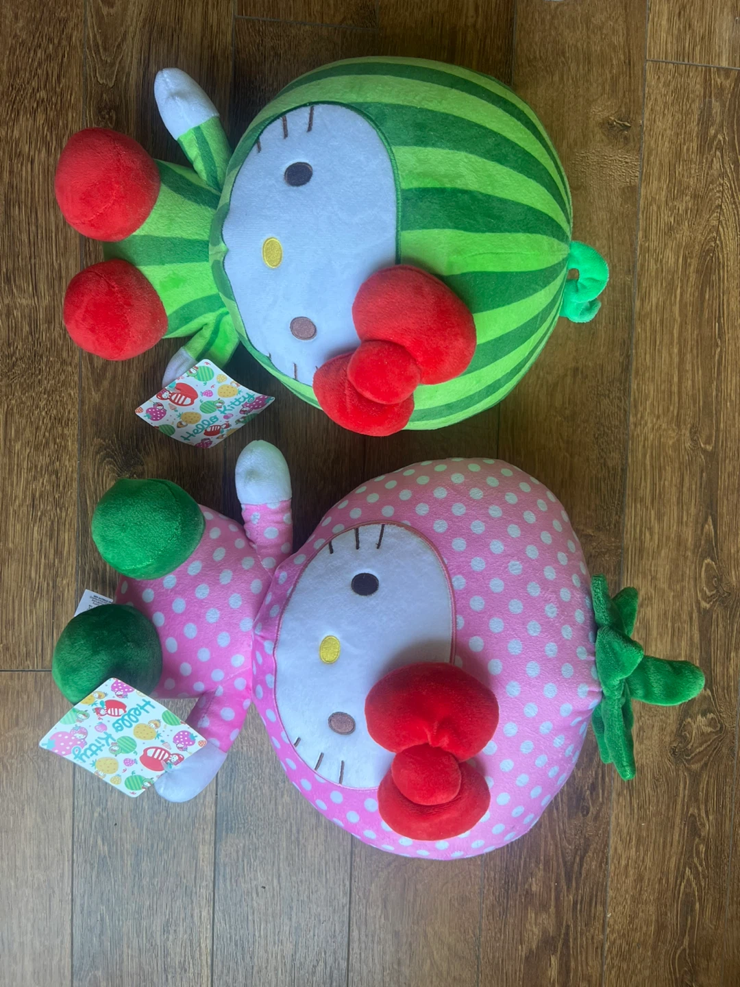 Hello Kitty Plush Toys - Watermelon & Strawberry