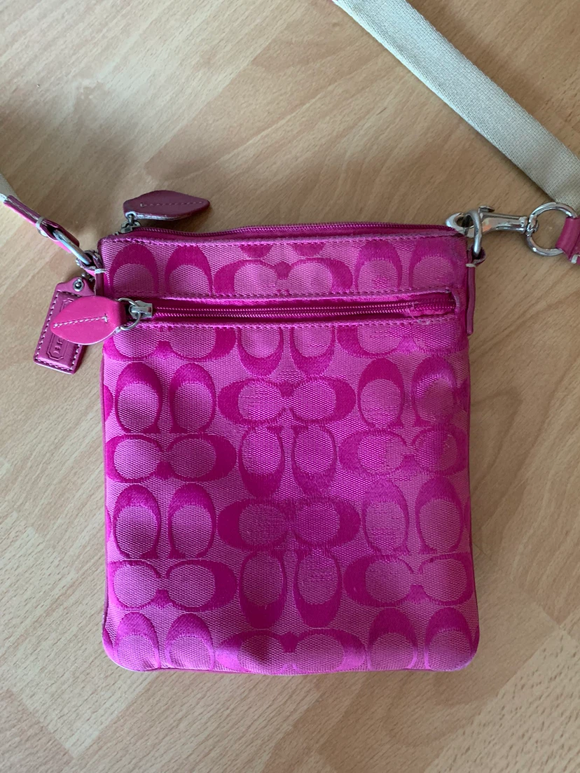 Coach Pink Monogram Crossbody Bag - photo 2