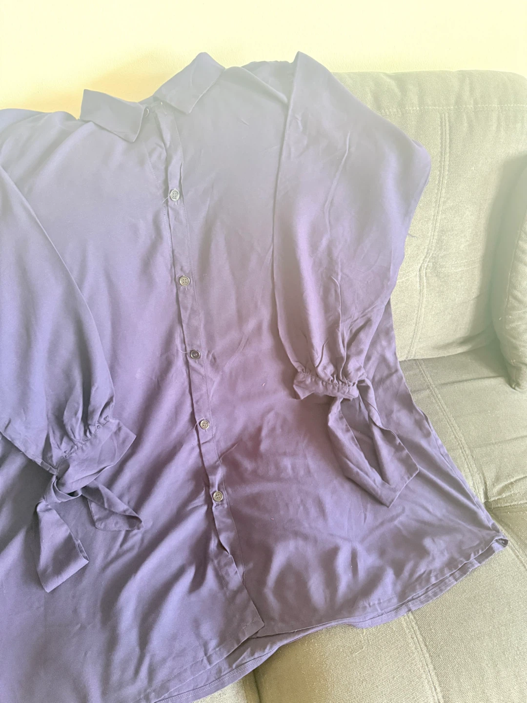 Purple Button-Up Shirt and pant