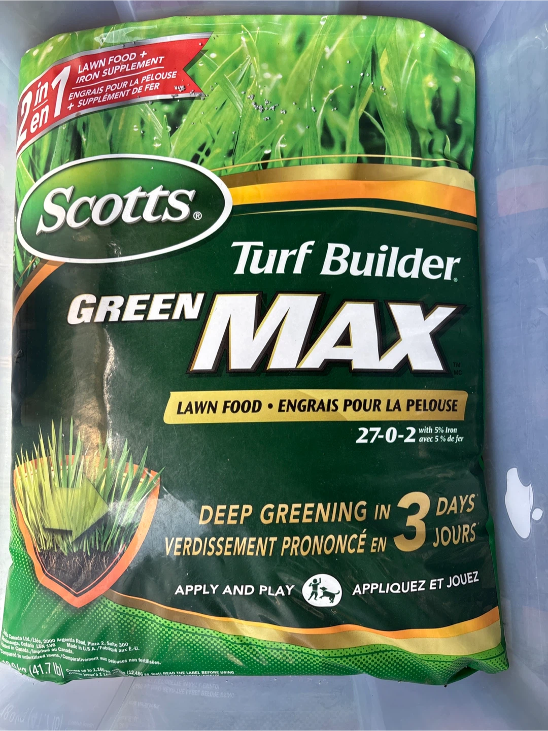 Scotts Turf Builder Green Max Lawn Food 18.9kg