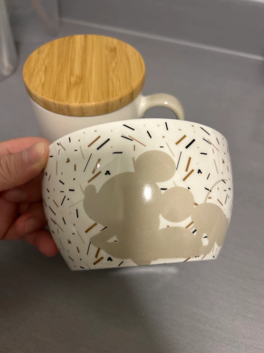 Mickey Mouse Mug with Lid and Bowl Set - photo 3