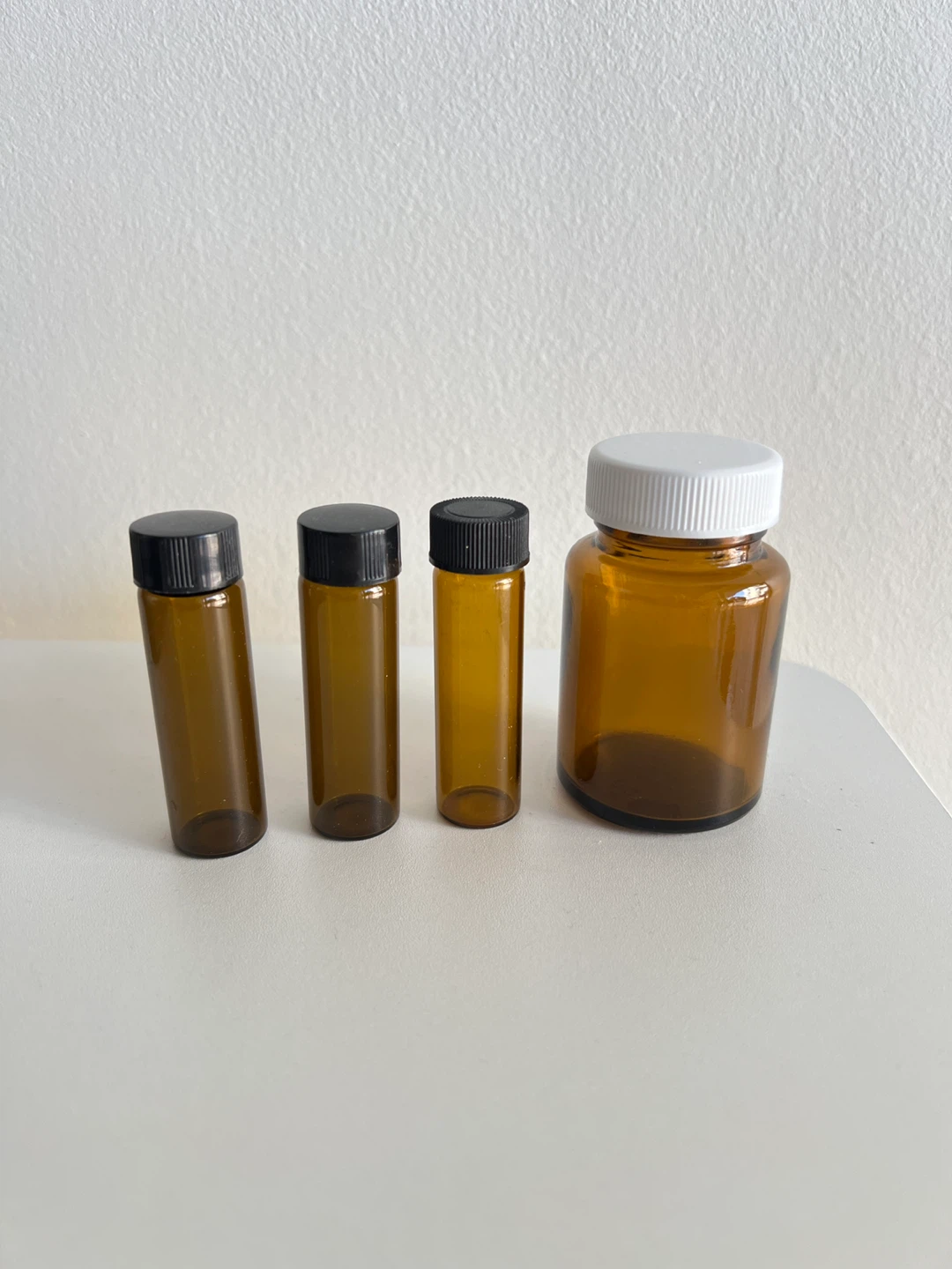 Mini glass bottles