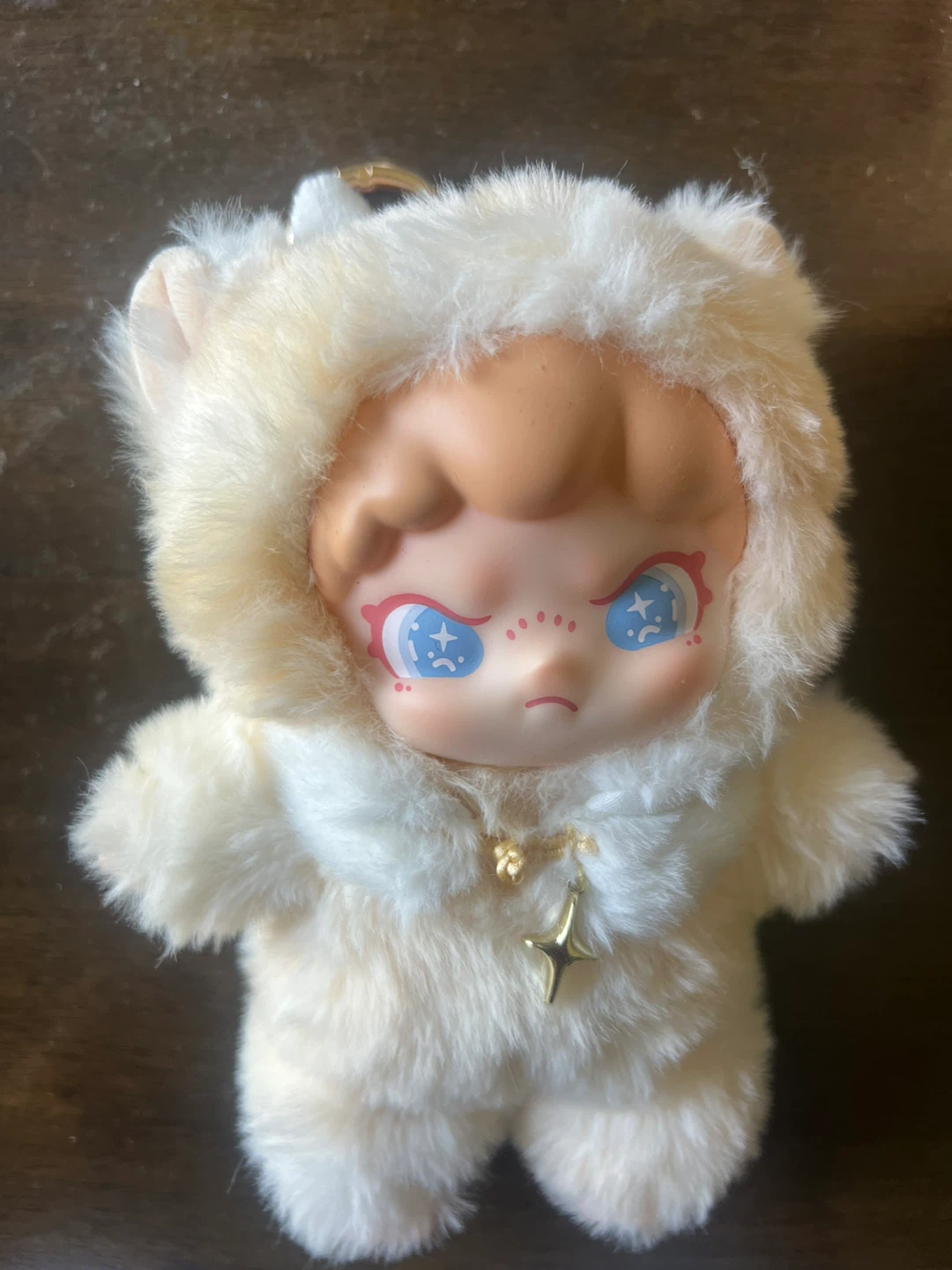 Plush Doll with Fur Hood