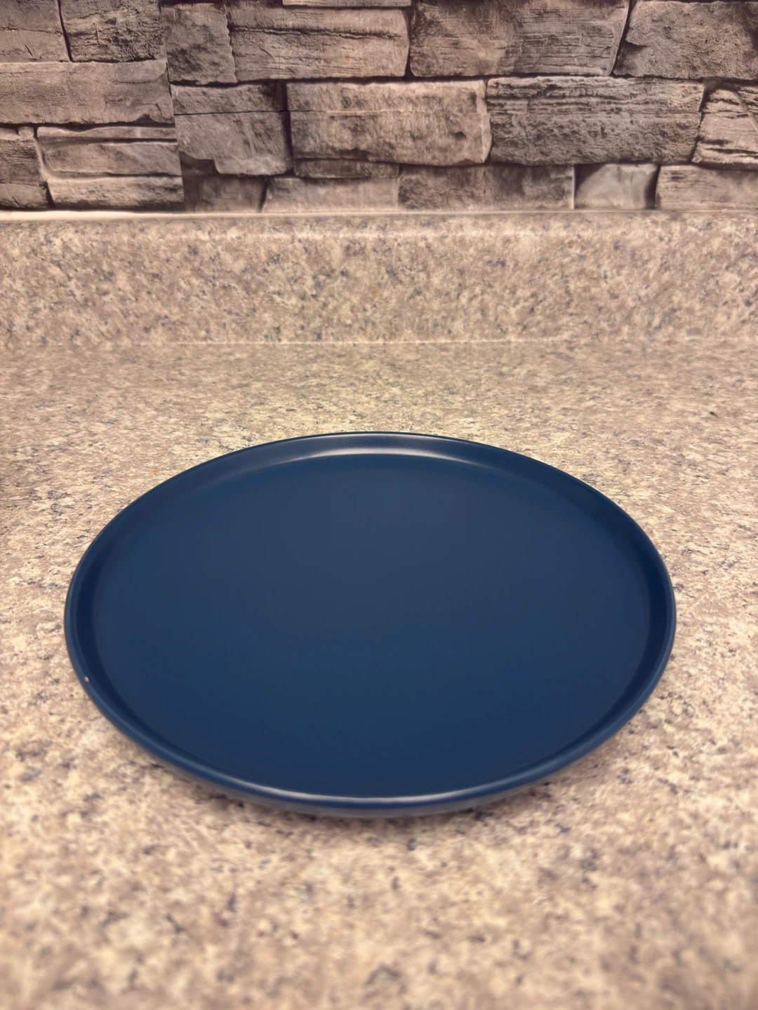 White Ceramic Serving Bowl and blue plate - photo 3