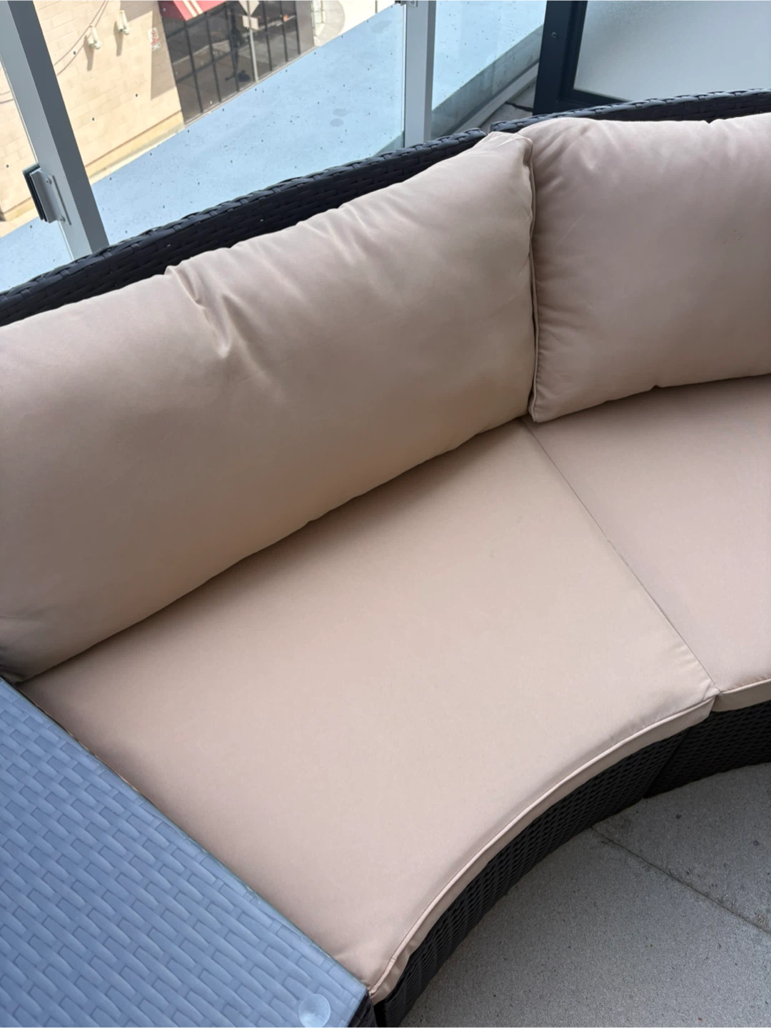 Outdoor Loveseat with 2 Side Tables - photo 3