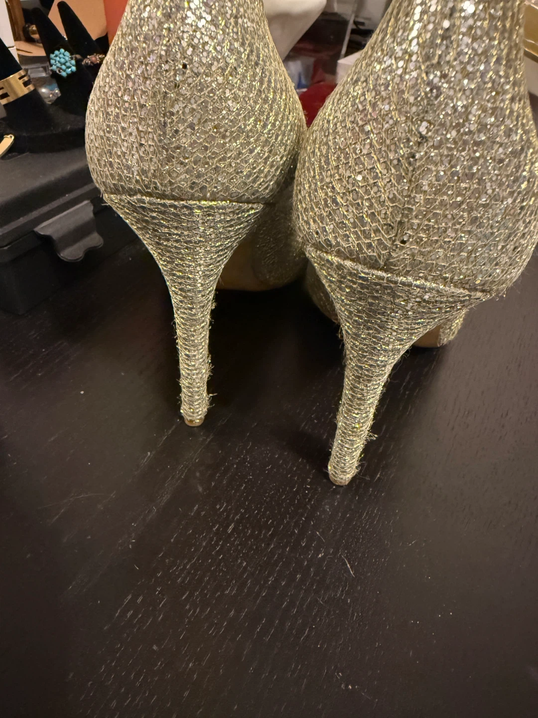 Nine West Glitter Heels Women's Size 7M - photo 2