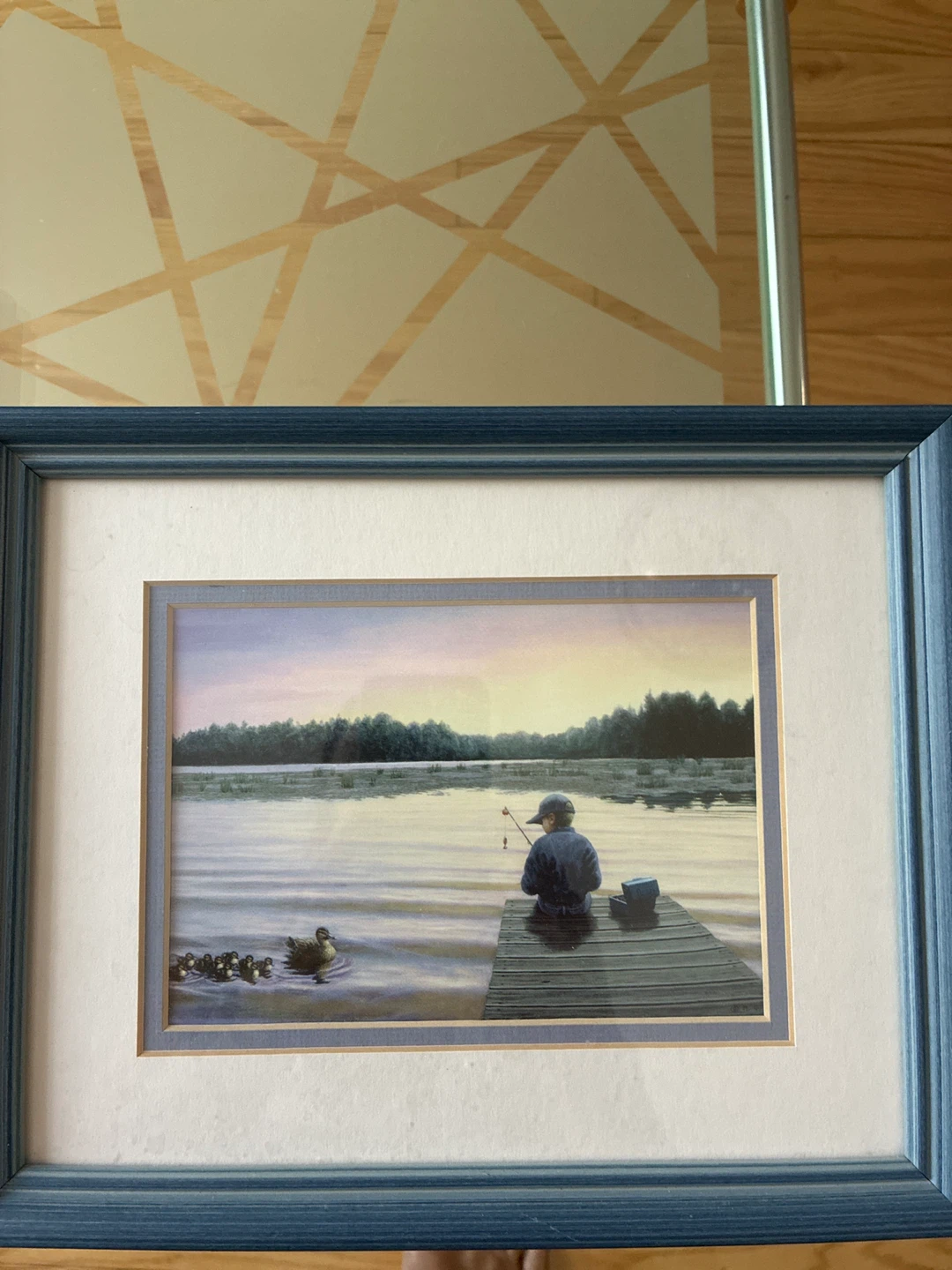 Framed Art Print: Hockey Player Boy - photo 2