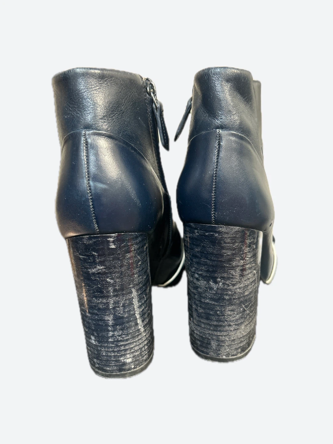 Tory Burch Navy Leather Ankle Boots Size 7 - photo 5