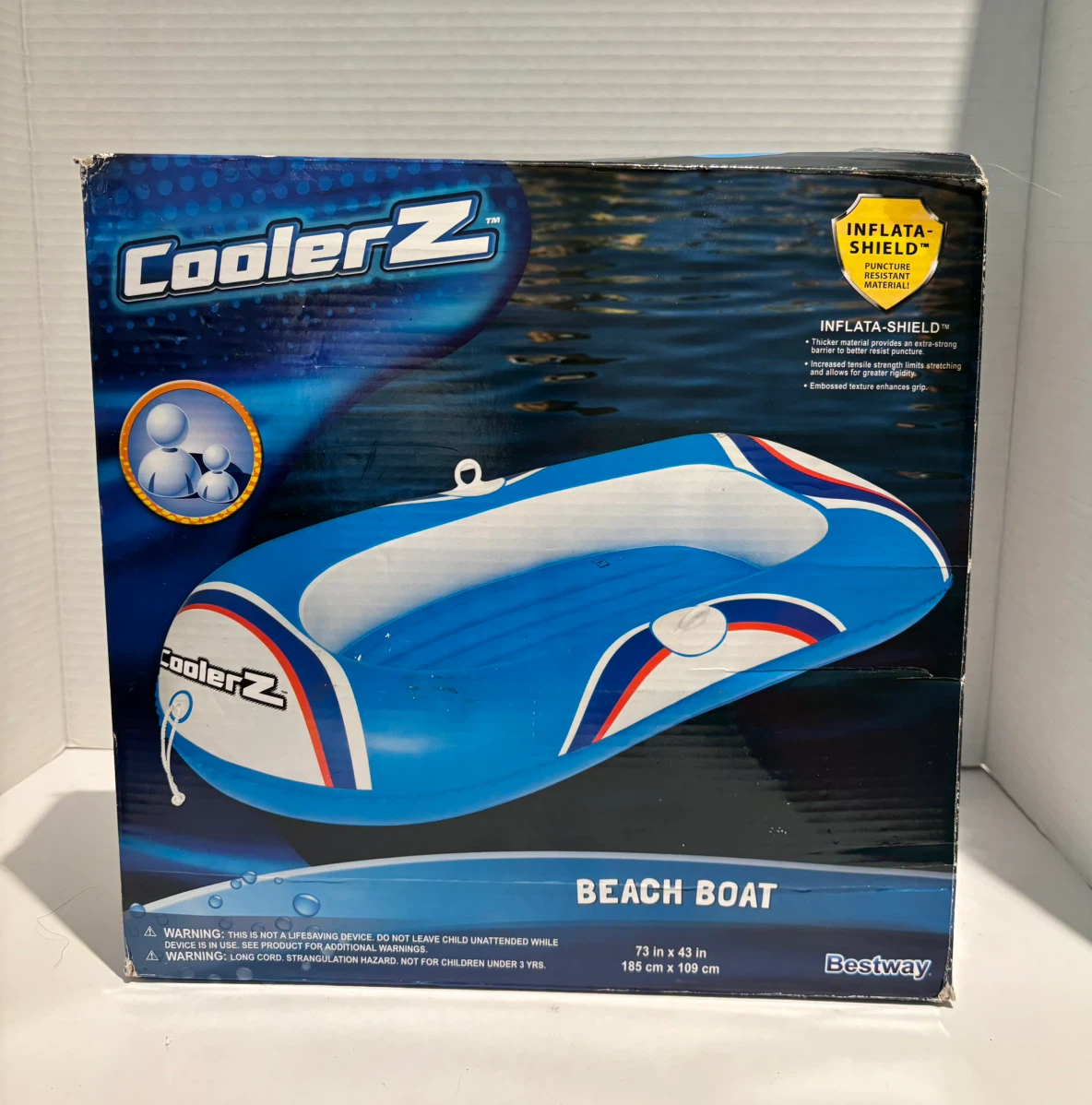 Bestway CoolerZ Beach Boat INFLATABLE Raft 73x43 Heavy Duty NEW
