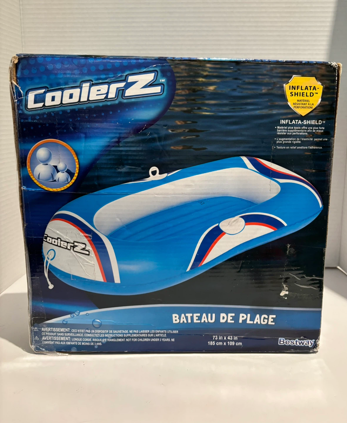 Bestway CoolerZ Beach Boat INFLATABLE Raft 73x43 Heavy Duty NEW - photo 4