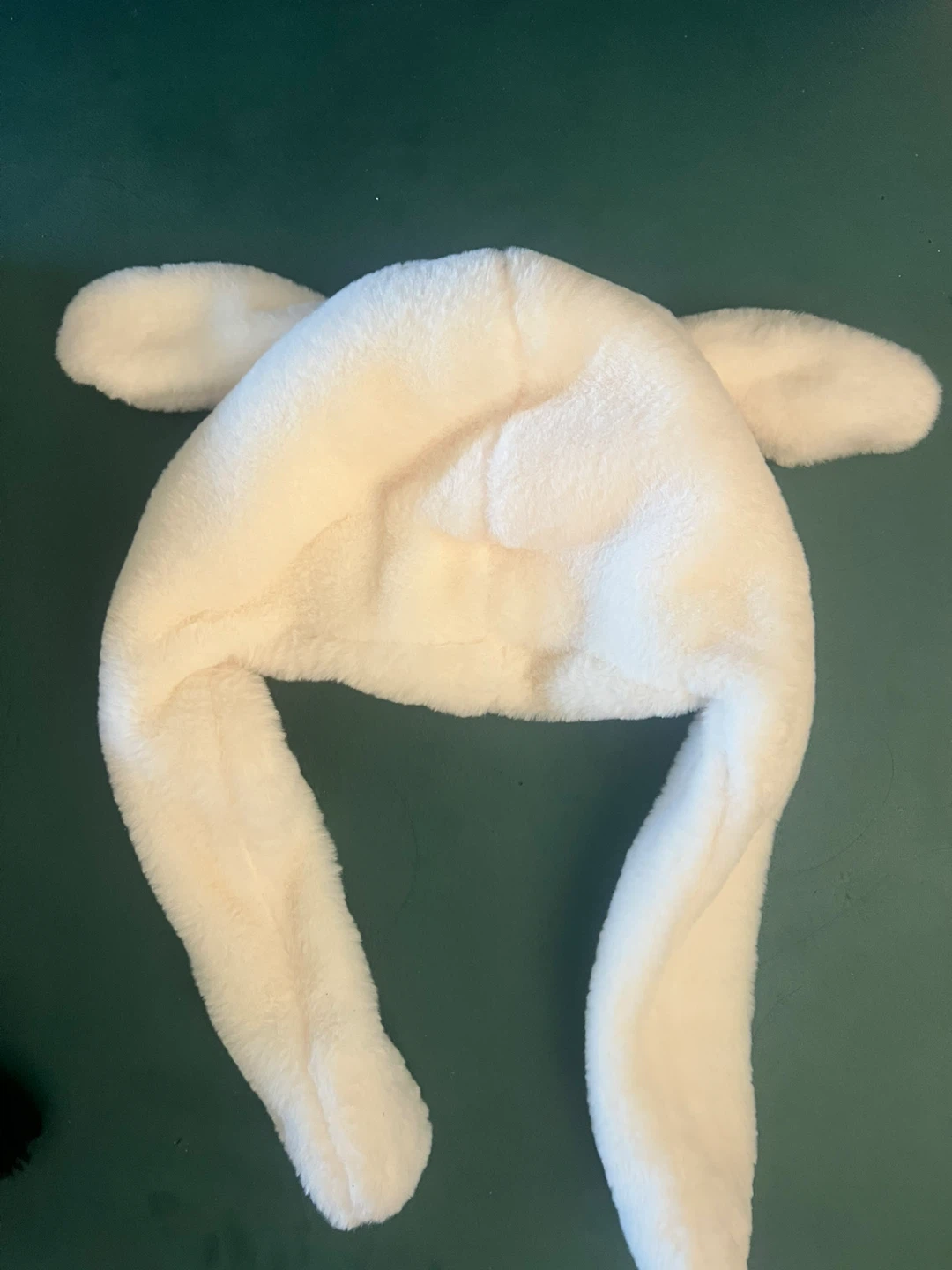 White Plush Cinnamoroll Hat with Ear Flaps - photo 2