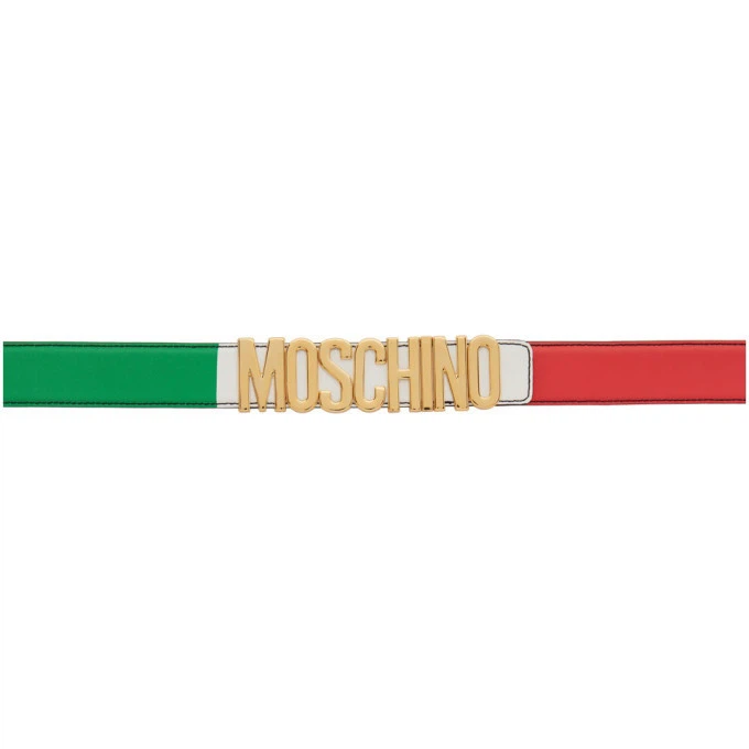Men’s (Size 34/36) Moschino Belt - Italian Flag Design - photo 5