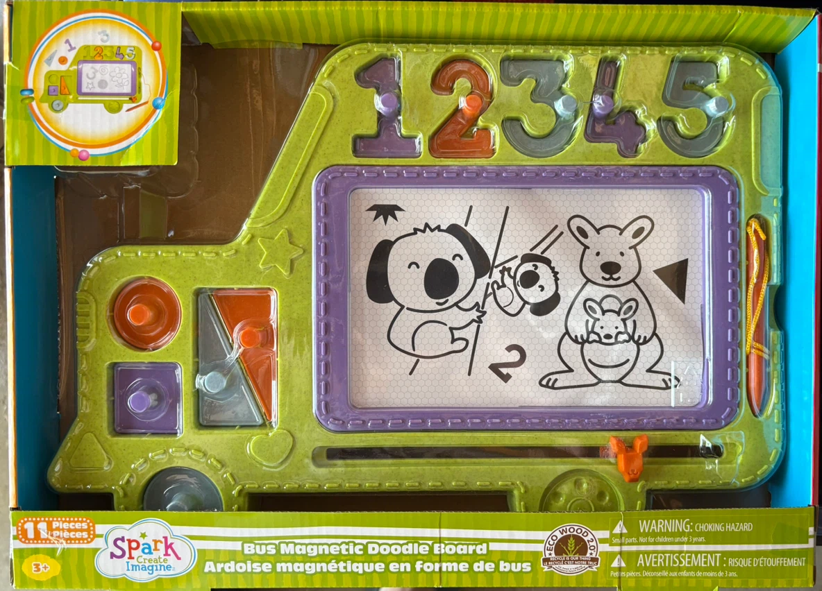 Spark Create Imagine Bus Magnetic Doodle Board
