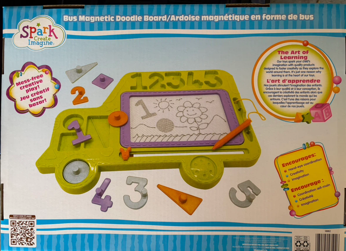 Spark Create Imagine Bus Magnetic Doodle Board - photo 2