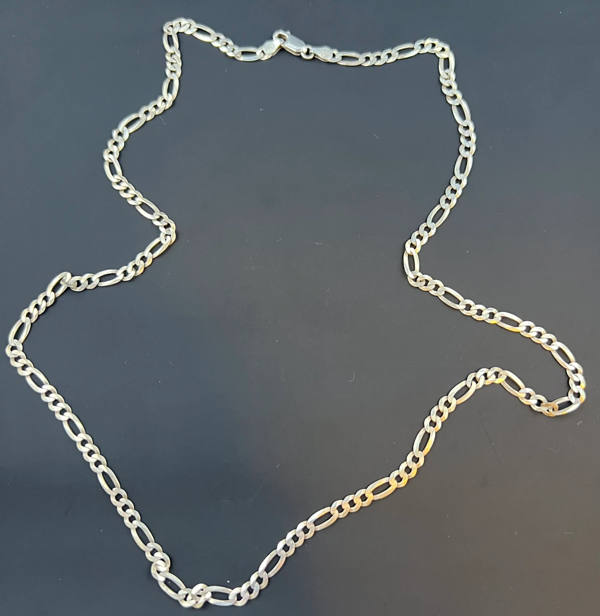 925 Italy Silver Figaro Necklace