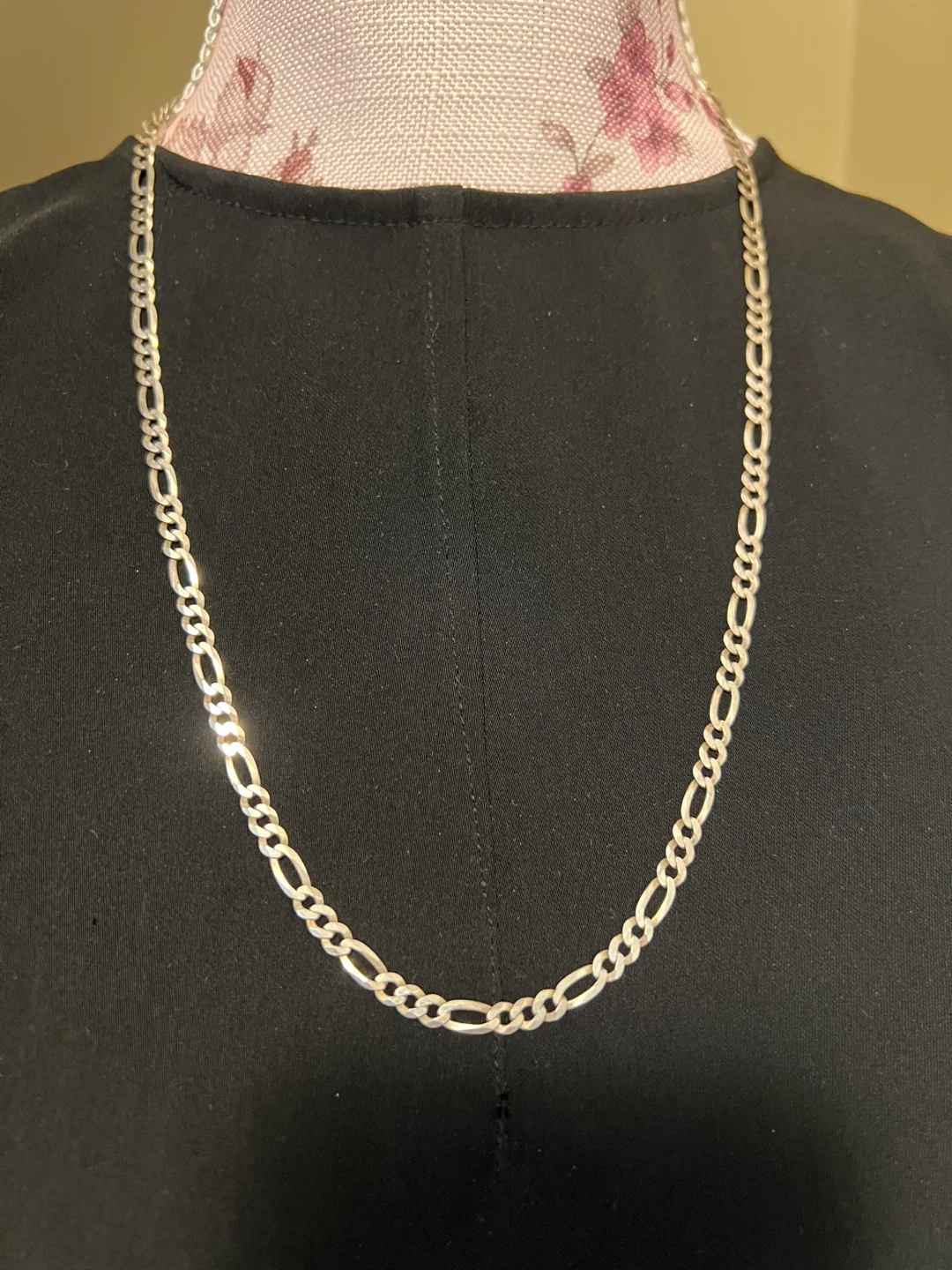 925 Italy Silver Figaro Necklace - photo 3