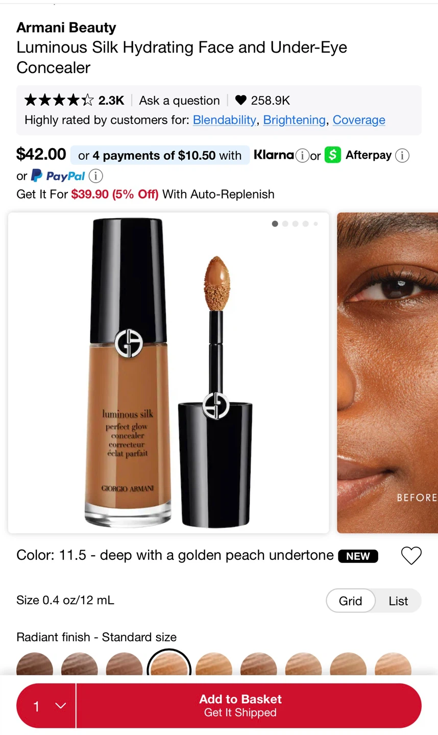 Giorgio Armani Luminous Silk Perfect Glow Concealer 11.5 - photo 2