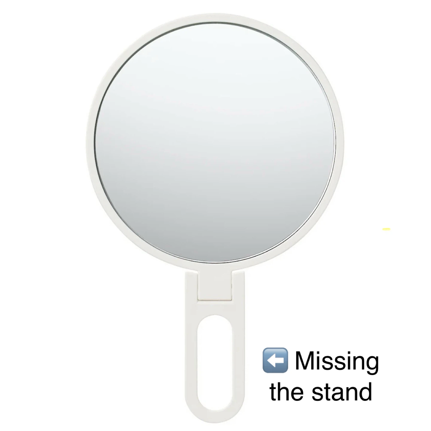 MUJI Styrene Folding Mirror (⚠️ Missing the stand)