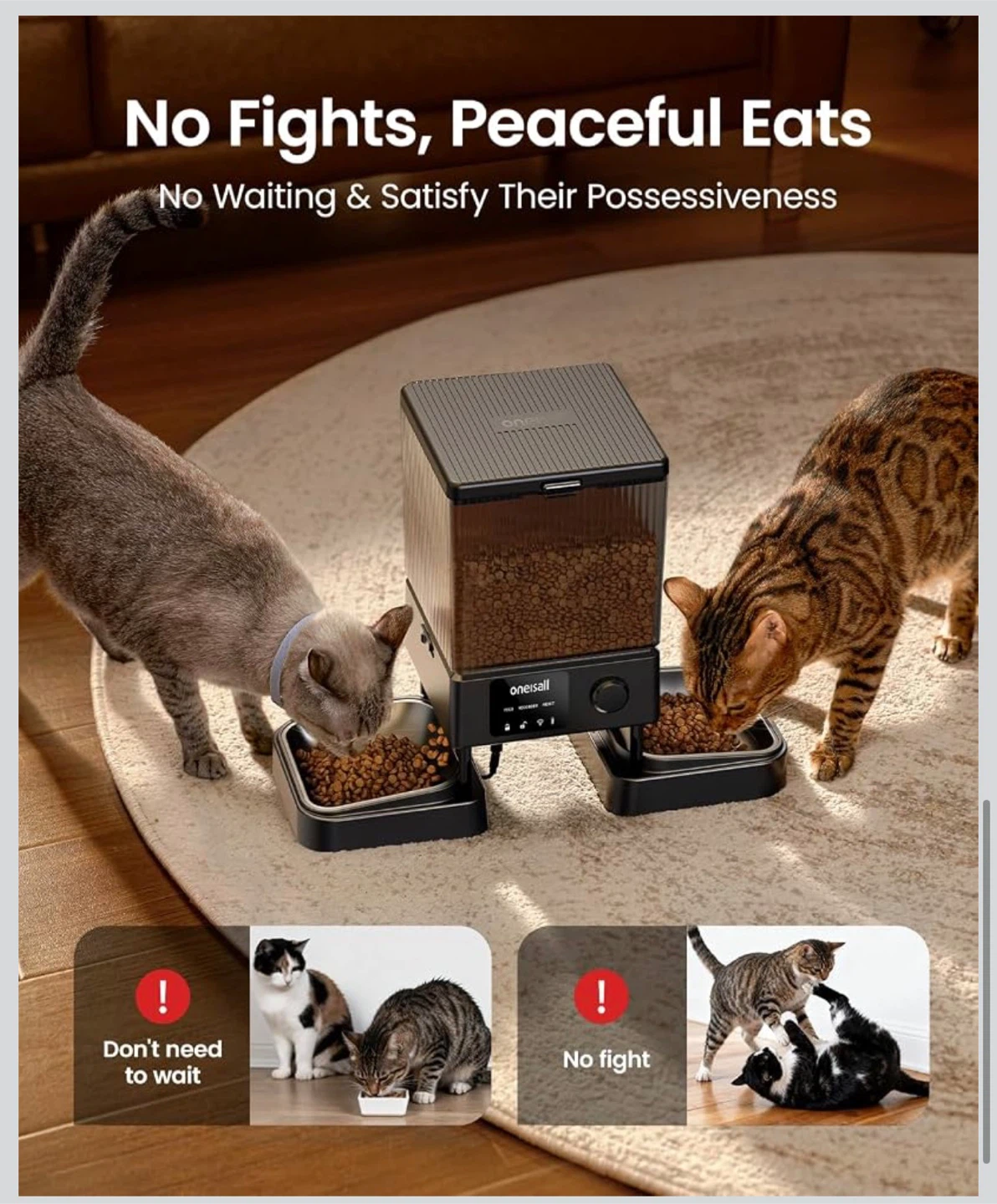 Onesall Automatic Pet Feeder PFD-002 PRO IR - photo 4