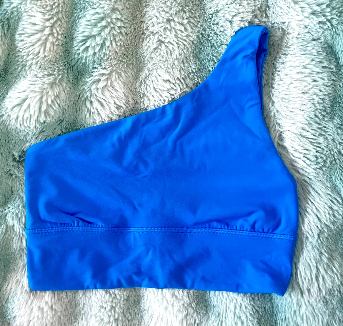 Lululemon Blue One Shoulder Bra Size 6