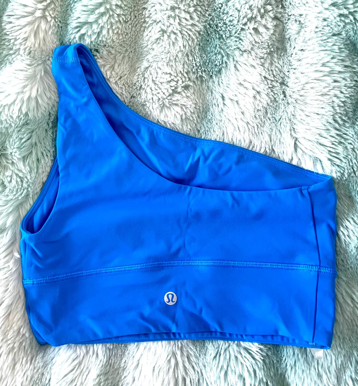 Lululemon Blue One Shoulder Bra Size 6 - photo 2