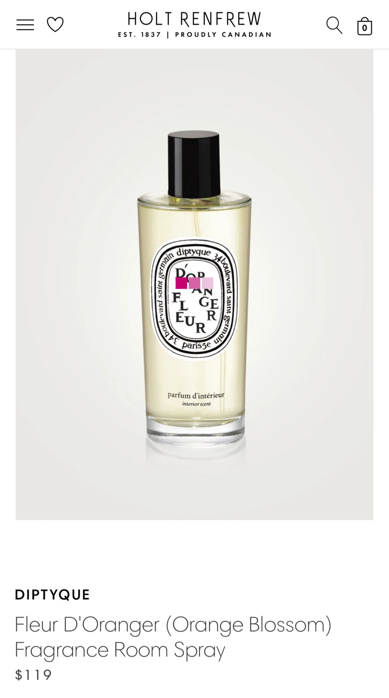 Diptyque Fleur D'Oranger Fragrance Room Spray - photo 2