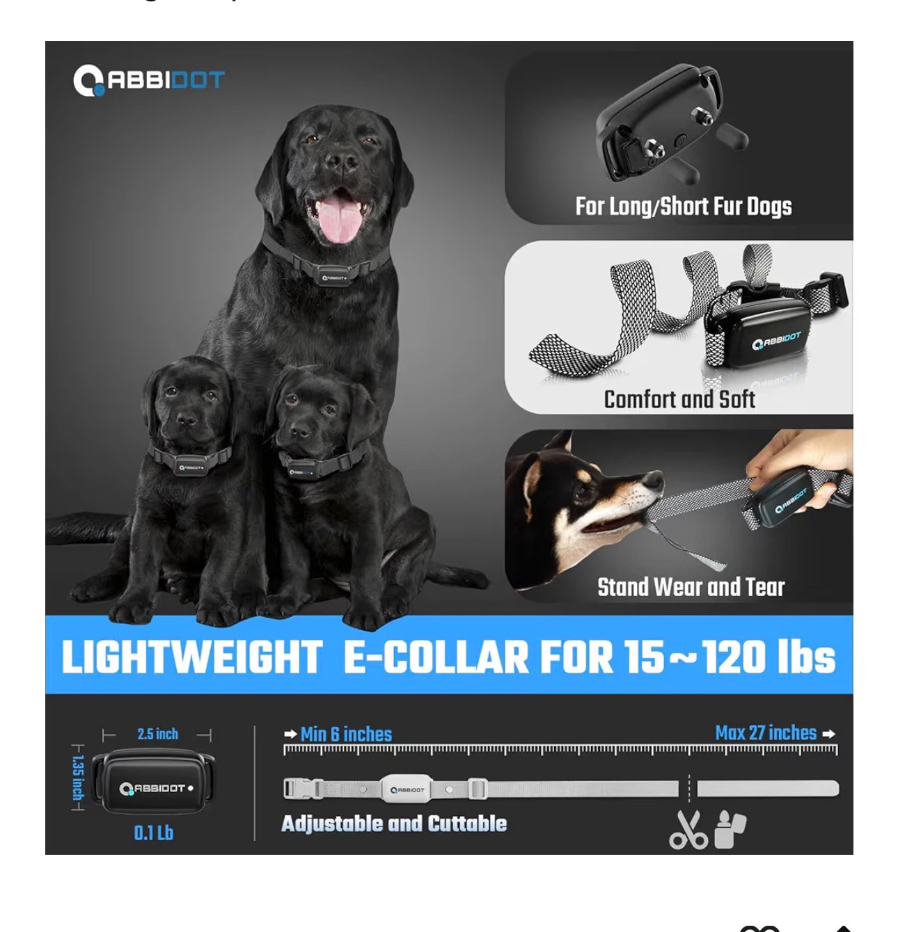 ABBIDOT E-Collar Remote Trainer for Dogs - photo 5