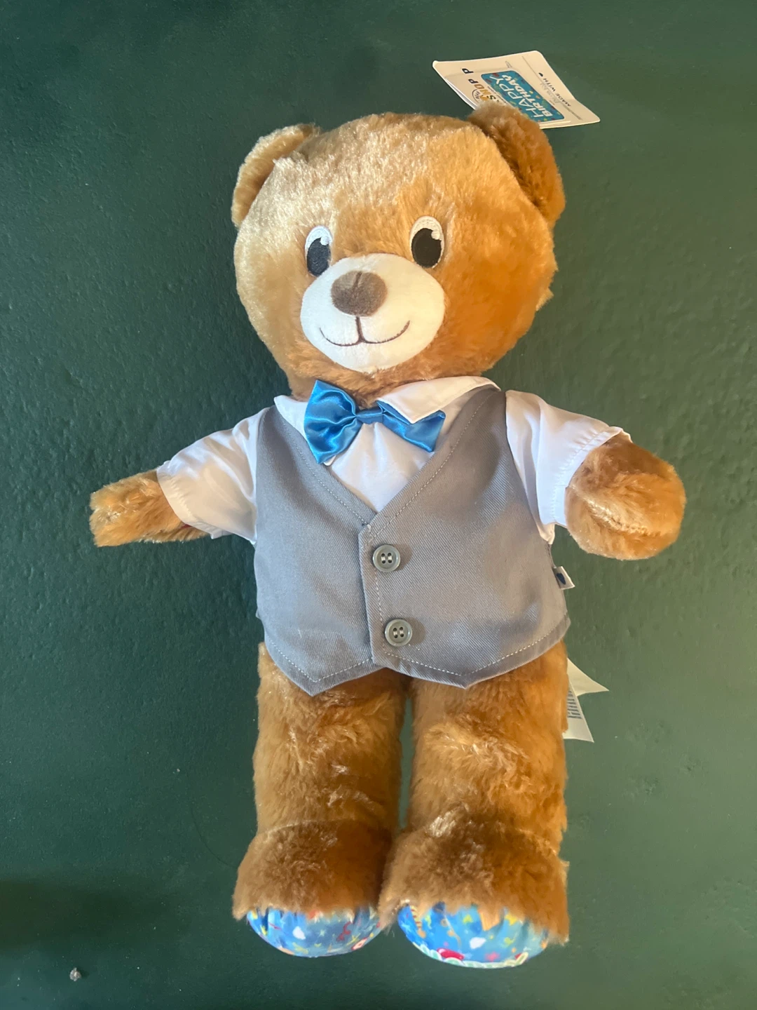 Build-A-Bear Workshop Teddy Bear with Vest and Bowtie