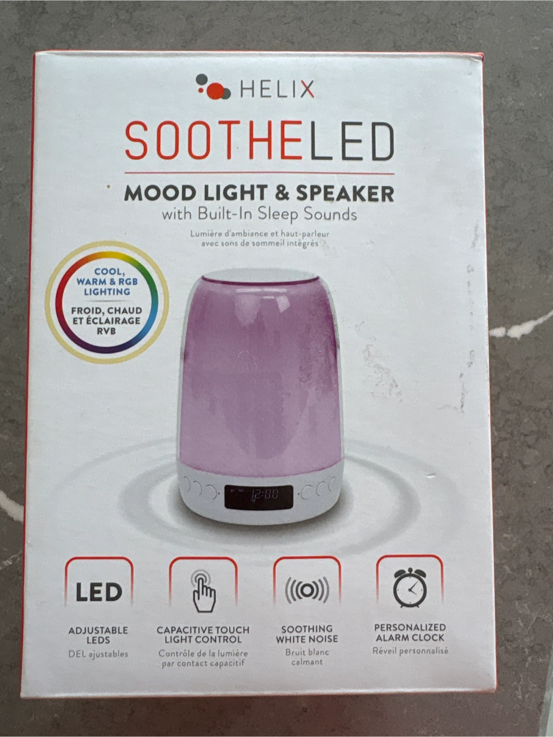 Helix SootheLED Mood Light & Speaker with Sleep Sounds - photo 2