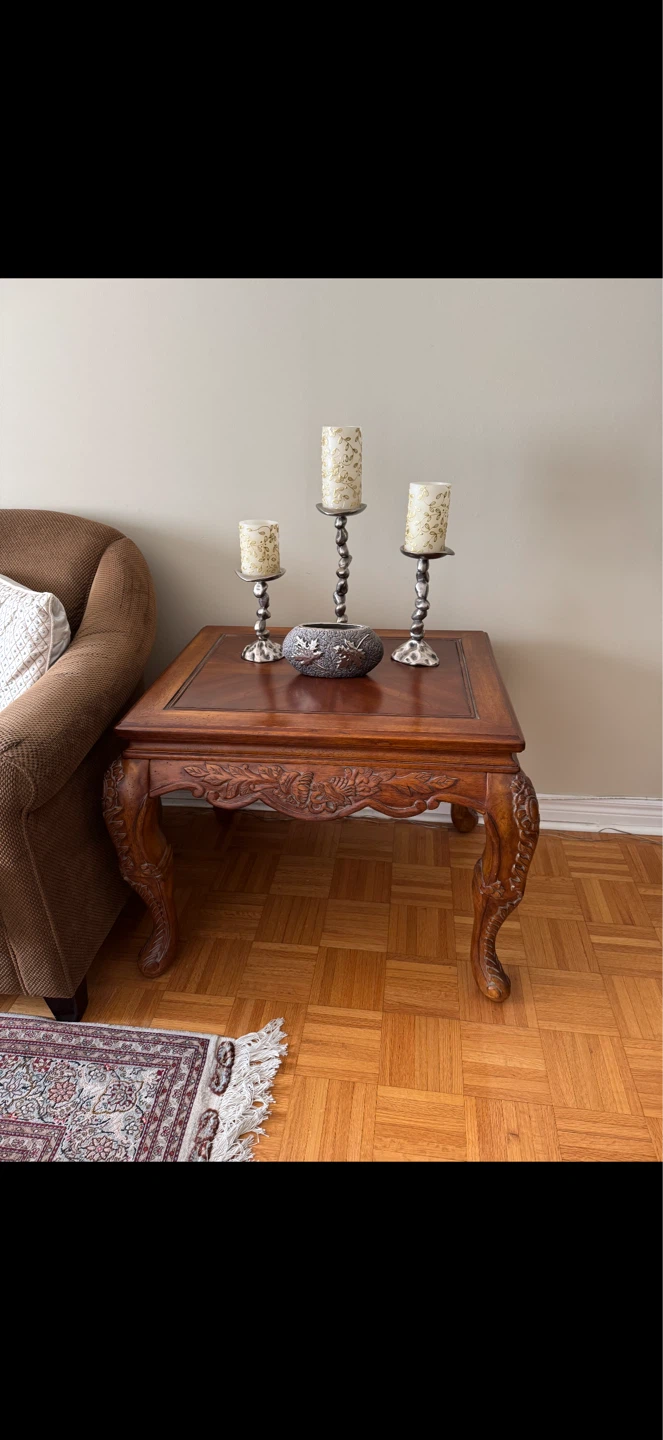 Wooden Carved Coffee Table