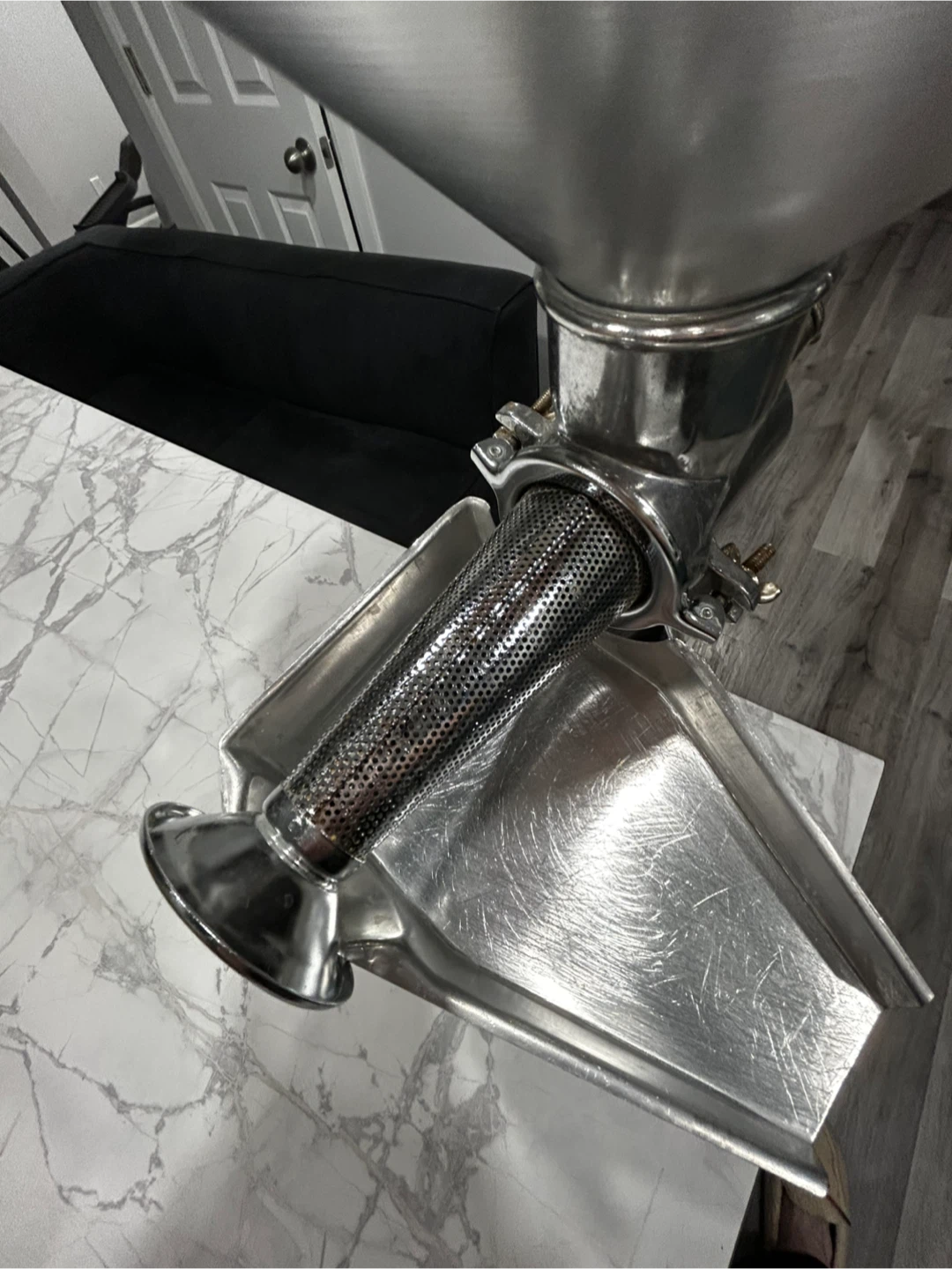 Vintage Metal Food Mill with Hand Crank - photo 4