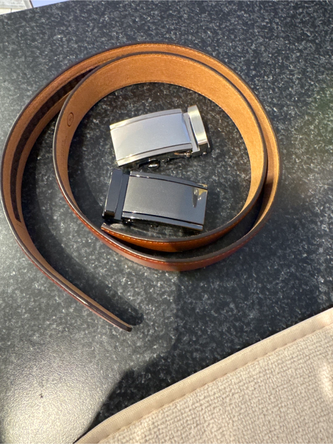 Men's Automatic Belt with Two Buckles