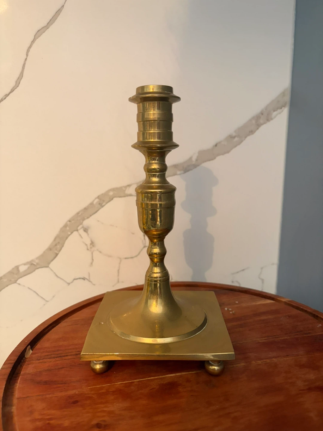 Brass Candlestick Holder 8” x 4”