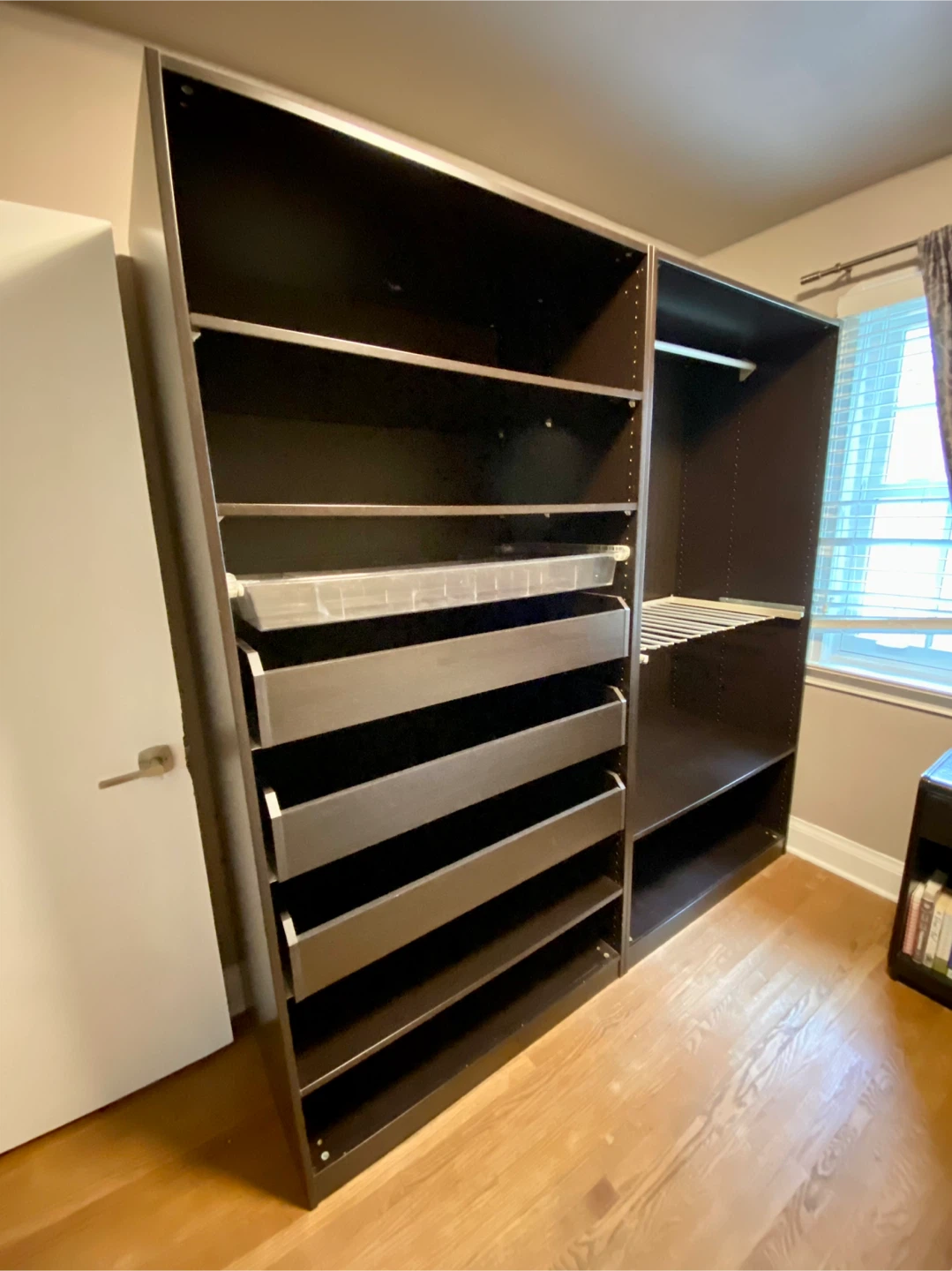 IKEA PAX Wardrobe System (200 × 58 × 201 cm) – Black-Brown - photo 2