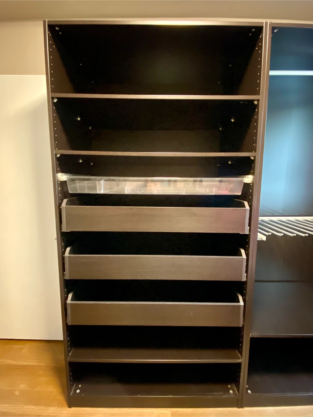IKEA PAX Wardrobe System (200 × 58 × 201 cm) – Black-Brown - photo 3