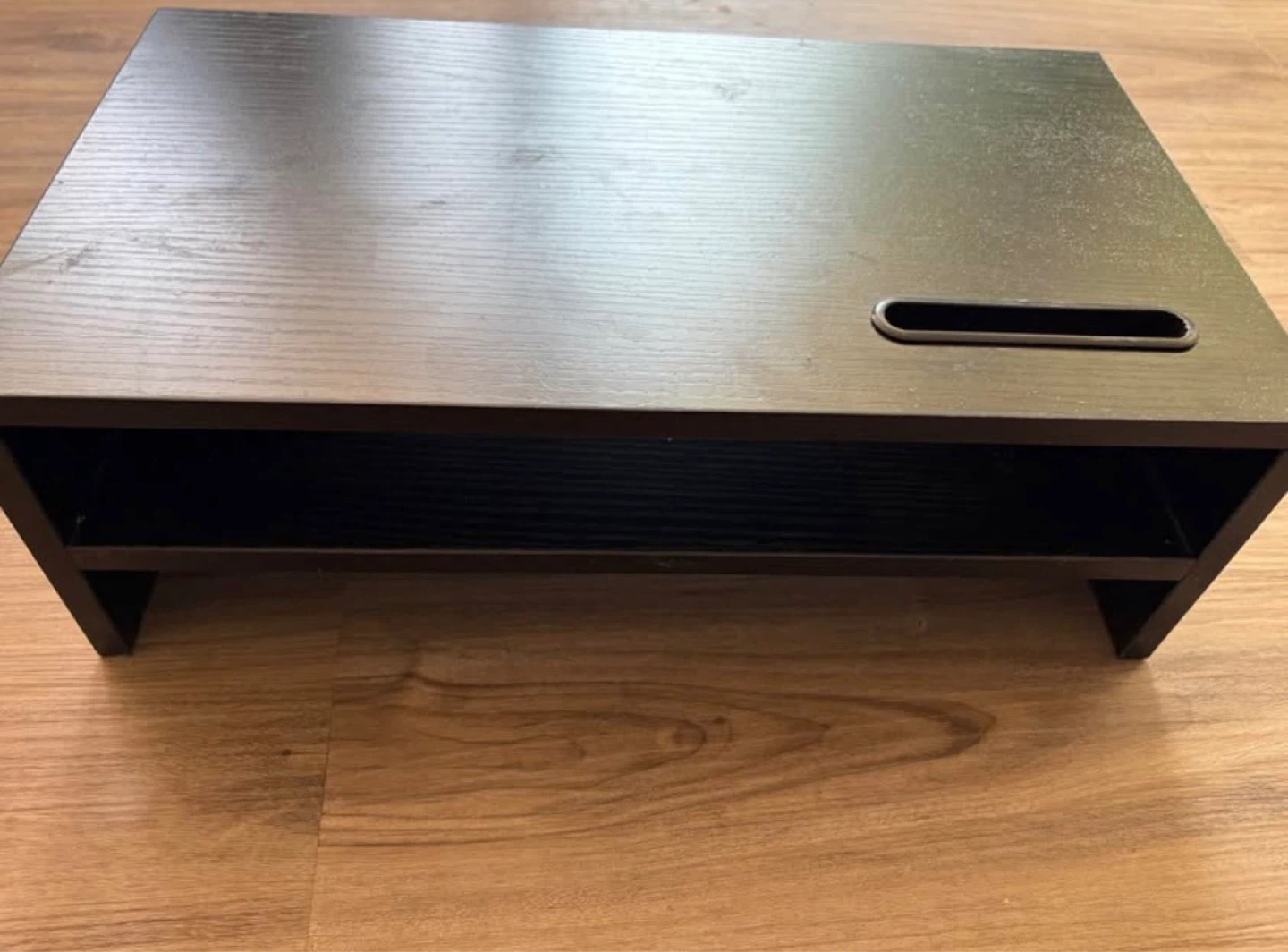Black Wooden Monitor Stand Riser - photo 2